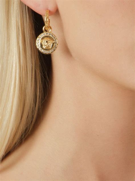 versace drop earrings